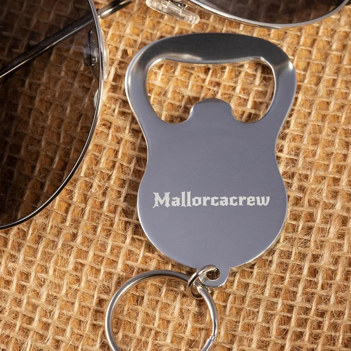 Schlüsselanhänger mit Flaschenöffner und Gravur "Palma" - personalisiert