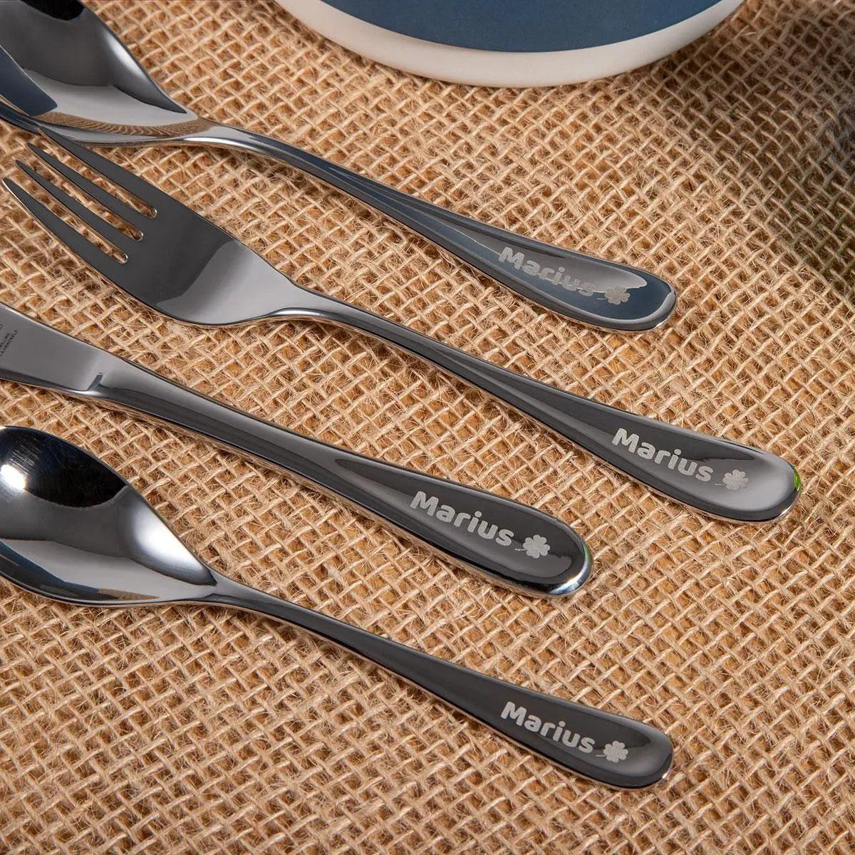 ZWILLING® Kinderbesteck 4-teilig mit Gravur "Filou"